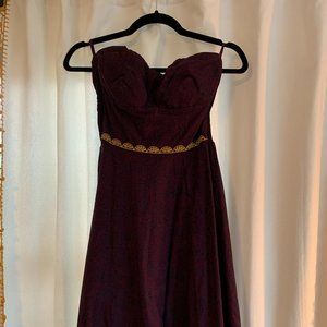 Anthropologie Girls From Savoy Strapless Dress